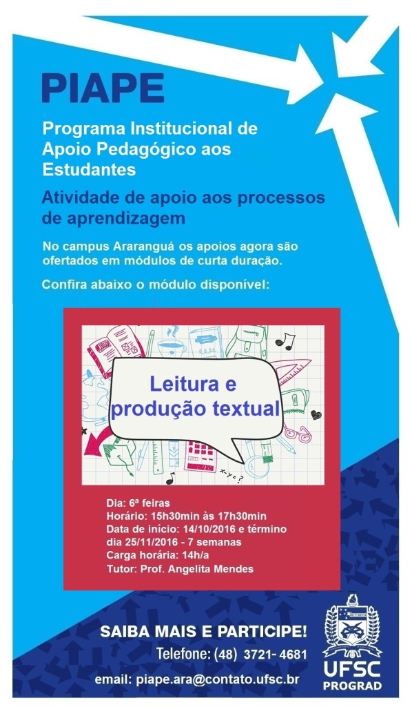 Apoio Pedagógico Cartaz - Leitura e produção textual